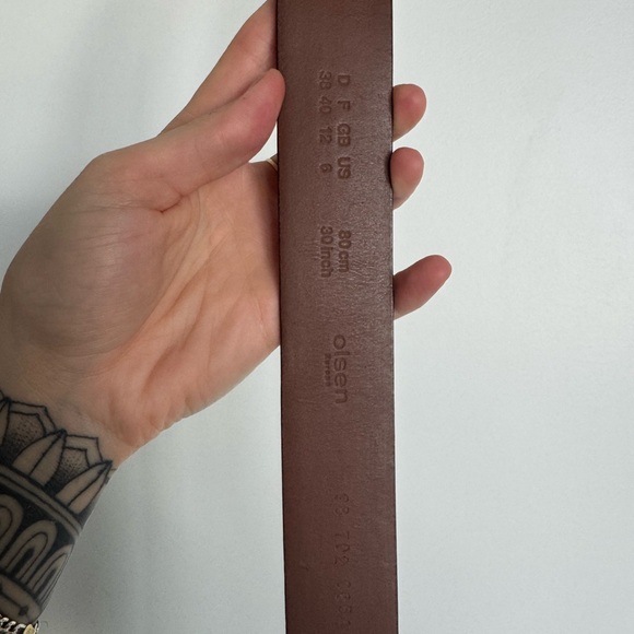 Olsen Genuine Leather Croc Embossed Belt – Size 80 / US 6 - Picture 2 of 6